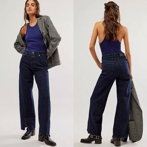 Closed Howea Straight Leg Jeans In Dark Blue Wash Size 26